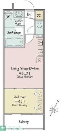 MOCXION扇の物件間取画像